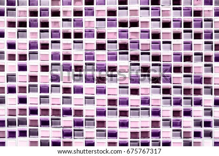 abstract square pixel mosaic wall background and texture