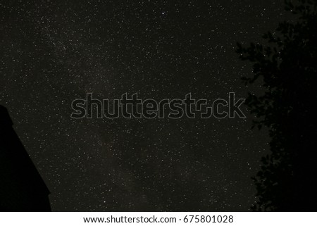 Starry Night Sky With a ot of Stars Background 