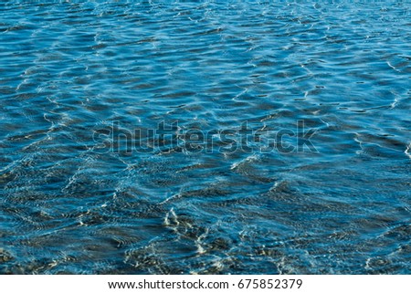 Background Shot of Aqua Sea Water Surface