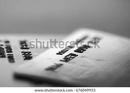 Credit cards,Business,Money,finance concepts,soft focus and blurred style,dark tone.
