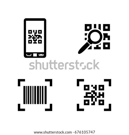 Check code. Simple Related Vector Icons Set for Video, Mobile Apps, Web Sites, Print Projects and Your Design. Black Flat Illustration on White Background.