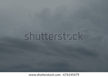 Sunset sky with cloud cover