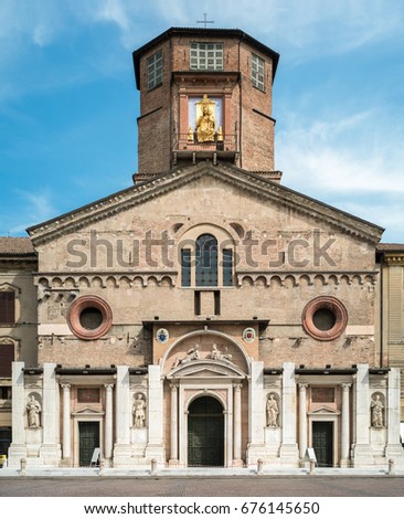 front view of the Dome of Reggio Emilia, Emilia Romagna, Italy