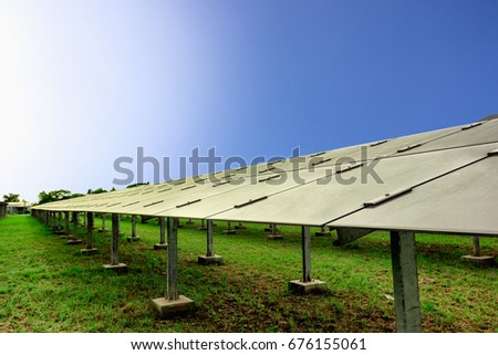 A solar farm is a natural alternative energy that uses technology to generate electricity from the sun to power a home or industrial plant that is environmentally friendly.