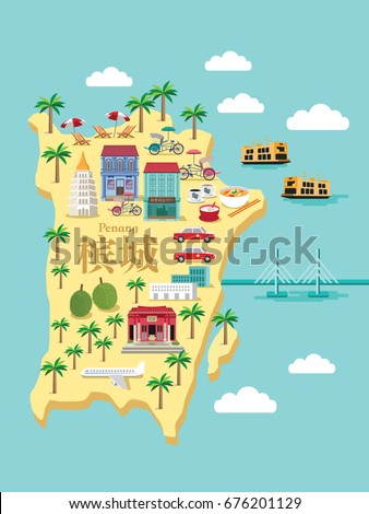 Penang Bridge Stock Vector Images Avopix Com