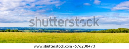 Panoramic Picture of the South Somerset Countryside UK
