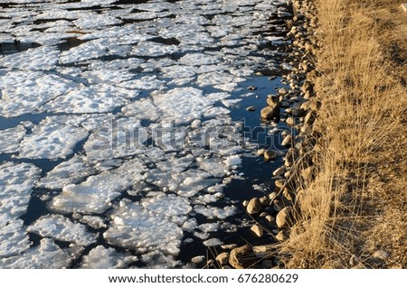 Boston's Charles River melting