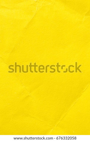 Yellow Crumpled Paper Background