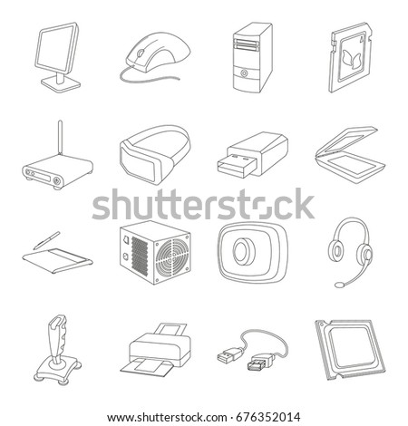 Champagne, firecrackers, cake items for the holiday.Party And Parties set collection icons in line style vector symbol stock illustration web.