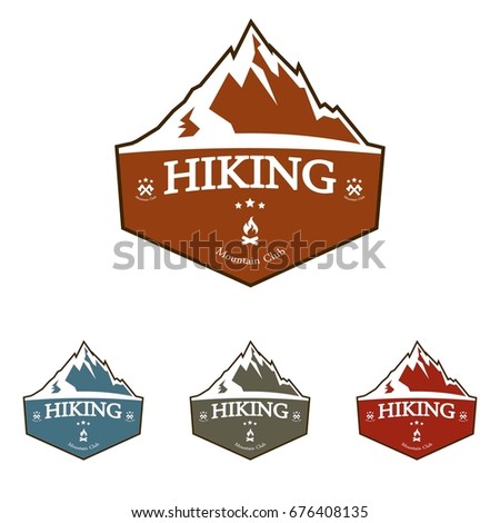 Mountain explorer vintage logo badge