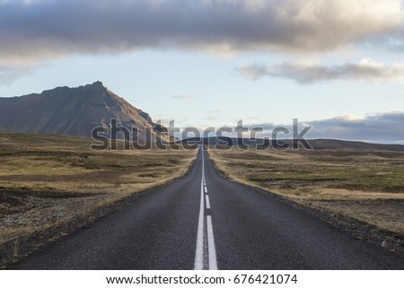 The Lone Road Royalty-Free Stock Photo #676421074