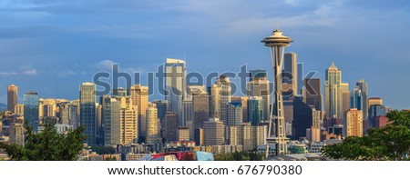 View of the Seattle city from Kerry Park, Washington