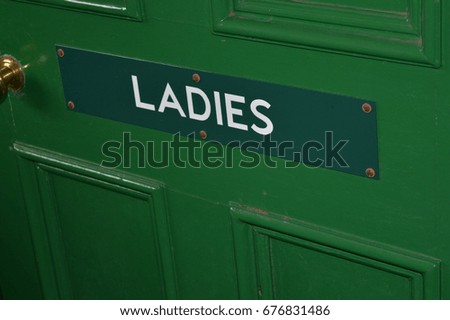 Ladies sign 