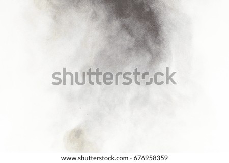 Abstract white dust explosion on a black background.abstract powder splatted background,Freeze motion of color powder exploding/throwing color powder, multicolor glitter texture  