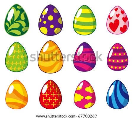 cartoon Easter egg icon