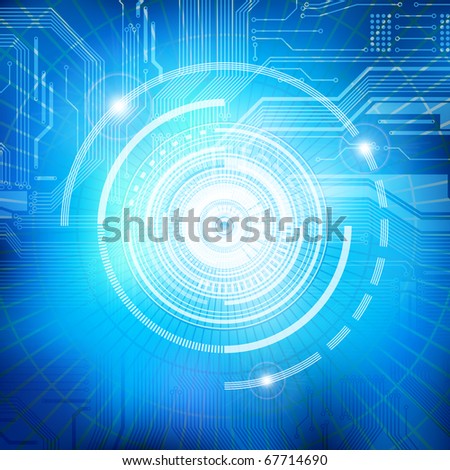 Abstract technology theme vector background. Eps10 Royalty-Free Stock Photo #67714690