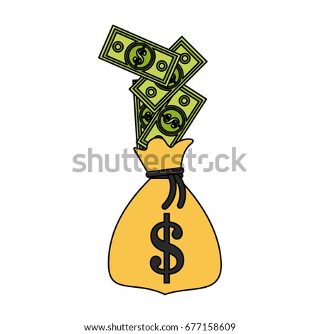money bag icon image 