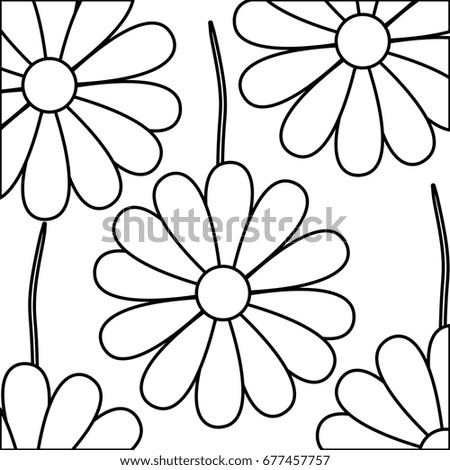 cute and beautiful flower pattern background