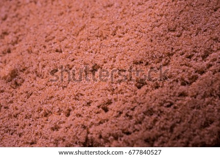 Macro picture of sand science for kid
