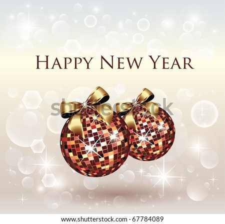 Shiny New Year Celebration Card - Background