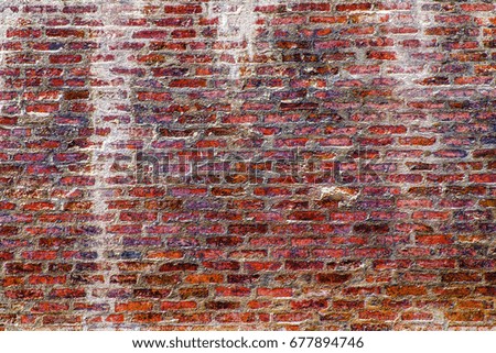 Brick wall texture and background - high quality picture 
