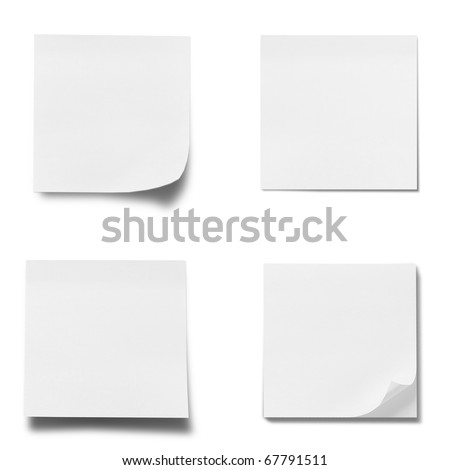 memo stick isolated on white background Royalty-Free Stock Photo #67791511