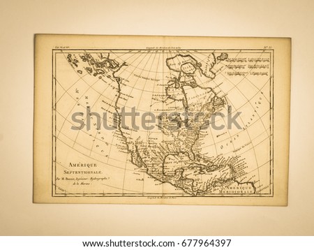 American old map