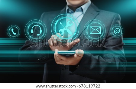 Technical Support Customer Service Business Technology Internet Concept Royalty-Free Stock Photo #678119722