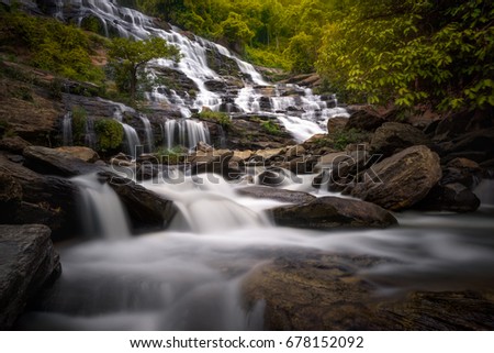Mae Ya waterfall at Doi Inthanon National Park, Chiangmai, Thailand