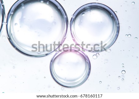 three big bubble background with flare Royalty-Free Stock Photo #678160117