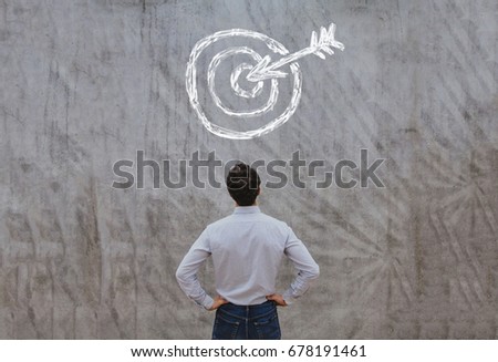 business target concept Royalty-Free Stock Photo #678191461