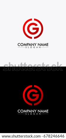 Abstract company logo vector of the letter G