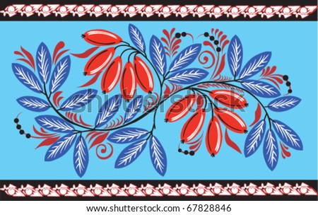 Stock vector traditional floral ornament