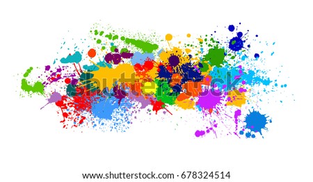 Colorful Paint of paint. Vector