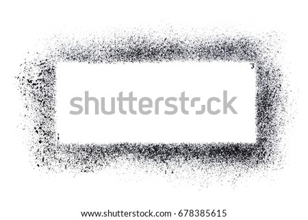 Rectangle stencil template isolated on the white background  Royalty-Free Stock Photo #678385615