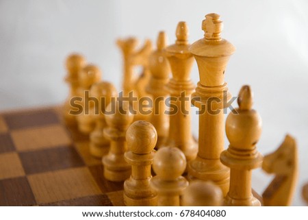 King in a complex game of chess. a game of strategy