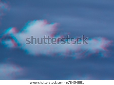 abstract clouds on a gloomy sky, 3d photo effect image, cloud in a shape of the Dragon
