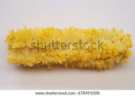 Fully eaten corn on the cob 