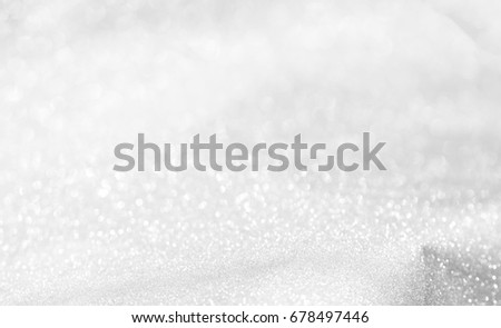 White bokeh background Abstract light reflecting circle