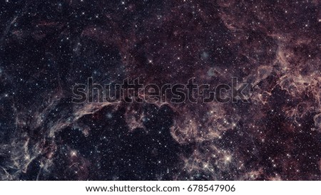 Colorful space nebula with stars. Elements of this image furnished by NASA.
