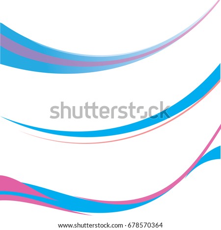 Abstract lines wave background texture. Vector pink and blue banner background for web design wedding card and love.