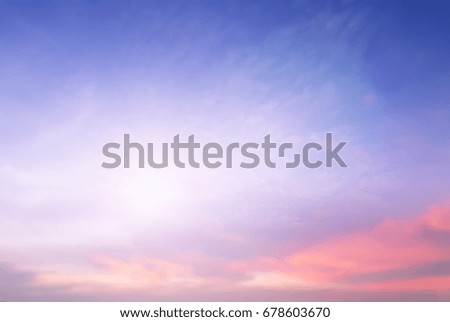 blurred colorful natural sky clouds landscape background with light