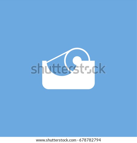 scotch tape icon. vector sign symbol on white background