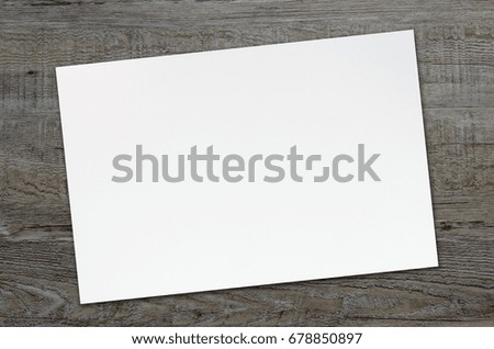 white paper on table