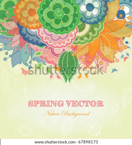 Nature Spring Vector Background