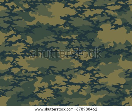 Abstract camouflage pattern. Seamless vector wallpaper.Colorful desktop background. Unique clothing style. Vector illustration. Military print.