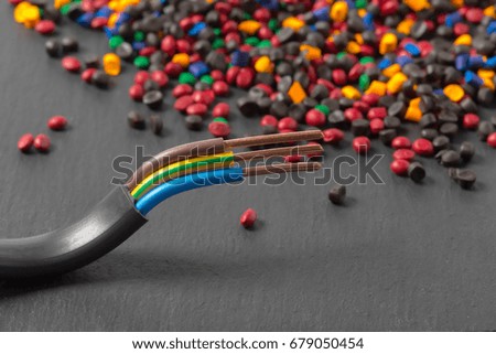 Colorful Plastic Polymer Granules for cable