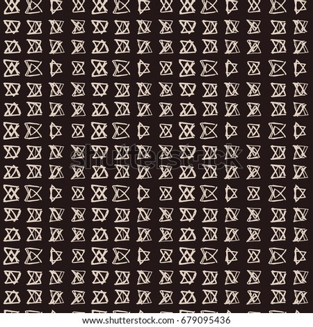 Vector tie dye seamless pattern. Hand drawn shibori print. Ink textured japanese background. Modern batik wallpaper tile. Watercolor indigo endless backdrop. Black and white monochrome swimwear.
