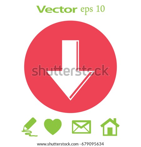 Arrow Icon in trendy flat style isolated. Arrow symbol for your web site design, logo, app, UI. Vector illustration, EPS10.