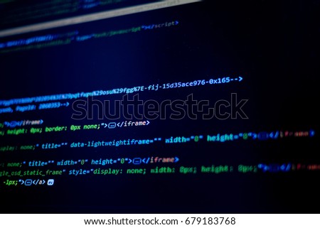 Java code on monitor. Programming language 
